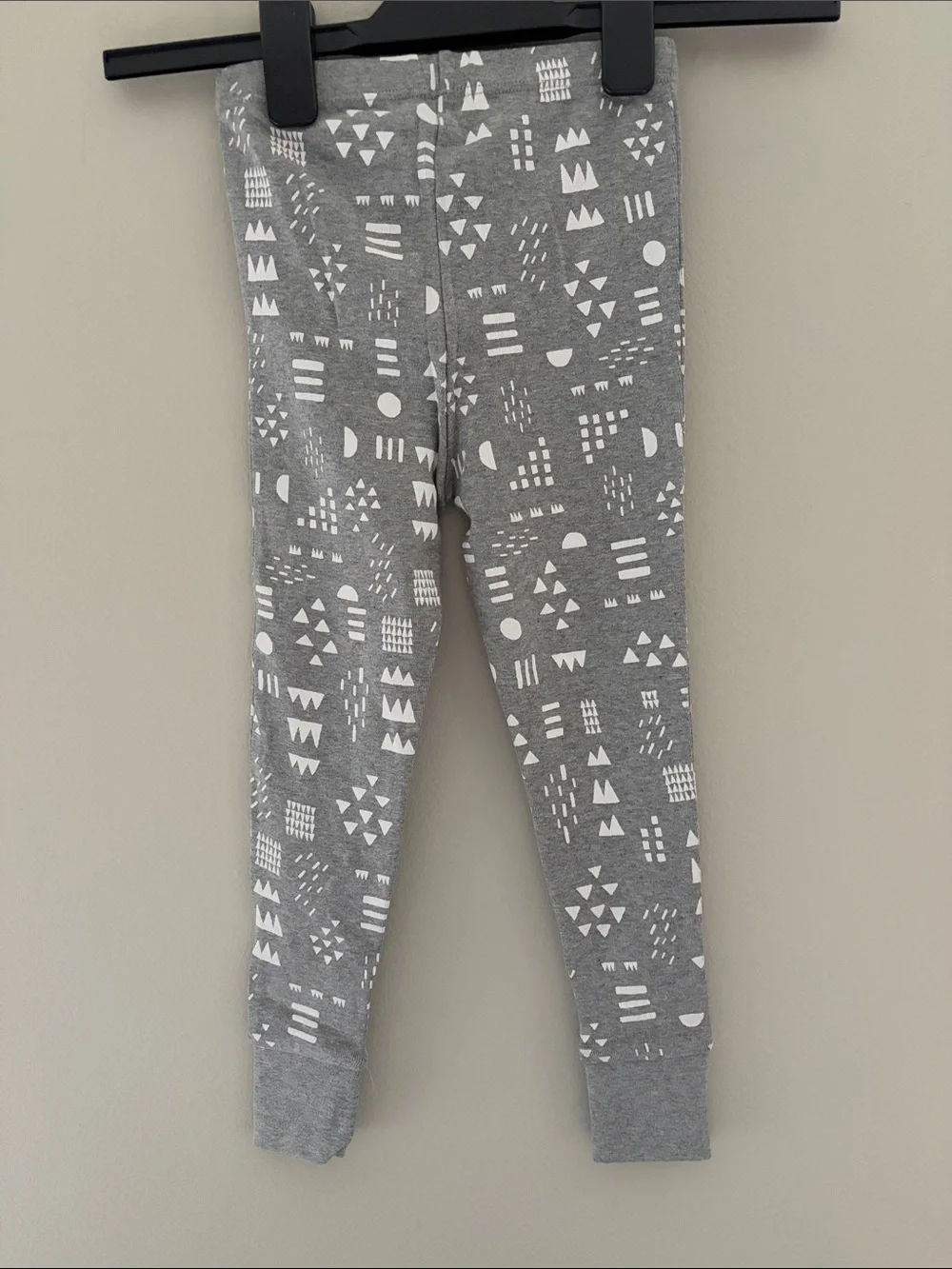 Honest Baby Gray Patterned Cotton Pajama Set 4T